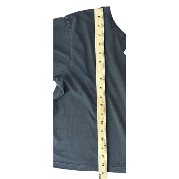 NWT We The Free Aubrey One Shoulder Black Cotton Tee Medium - Picture 3 of 9